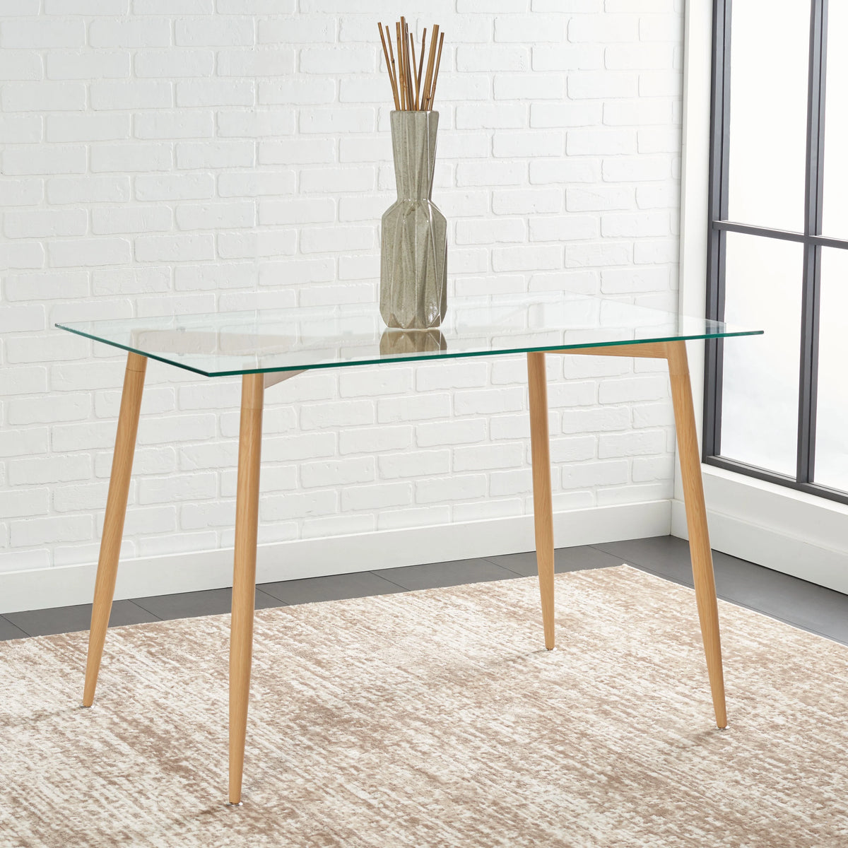 Scandinavian Glass Dining Table R504469