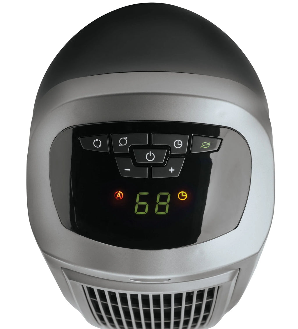 1500W Oscillating Ceramic Electric Tower Space Heater with Remote, Gray E17474