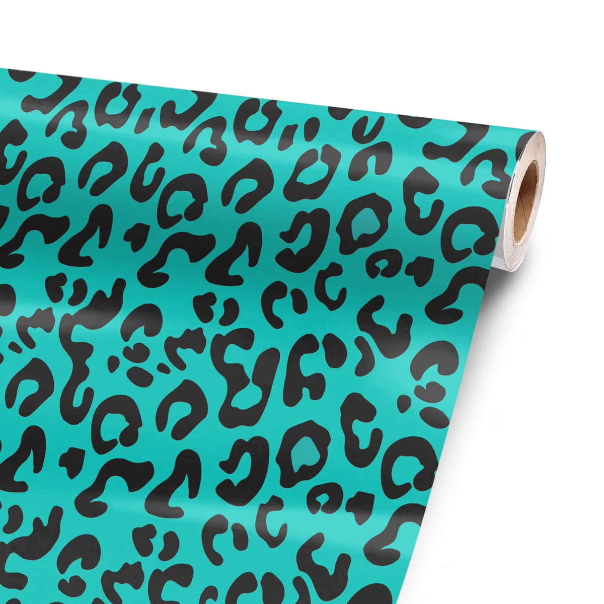 Teal Leopard 96” x 52” Vinyl Wrap Sheet F74322