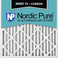 25x25x2 MERV 14 Pleated Carbon AC Furnace Air Filters 3 Pack W2902