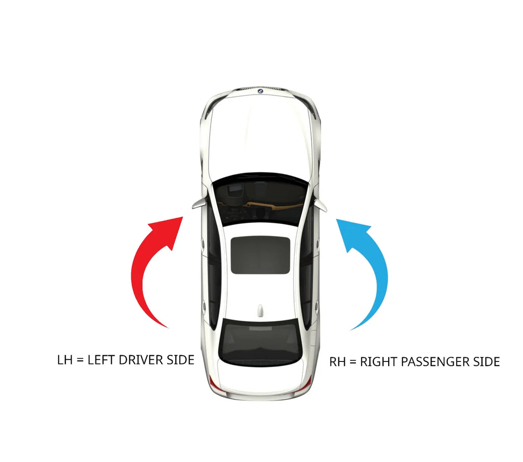 Right Passenger Convex Mirror Glass Lens with Adhesive K8028
