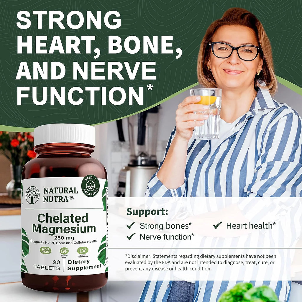 Chelated Magnesium Oxide 250mg 90 Tablets N371