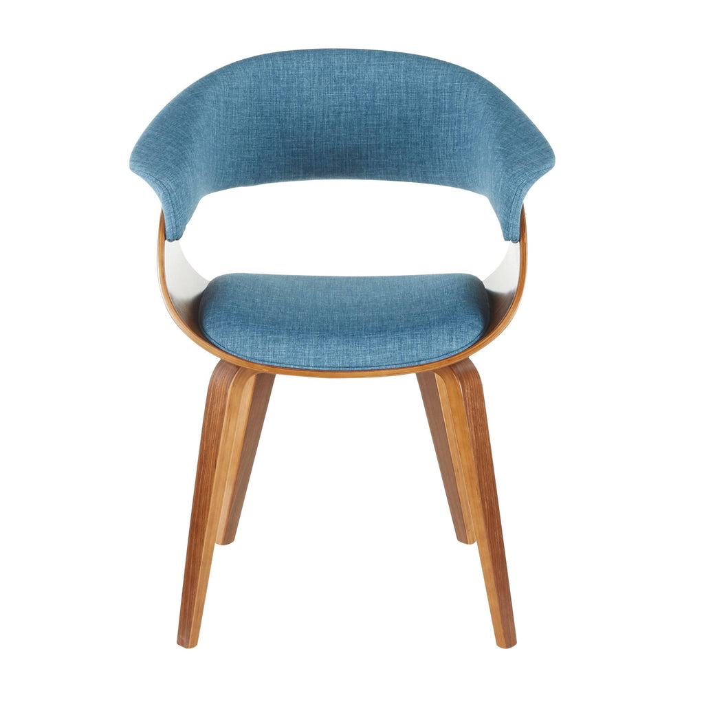 Cream Fabric Zebra Wood Dining Accent Chair K463