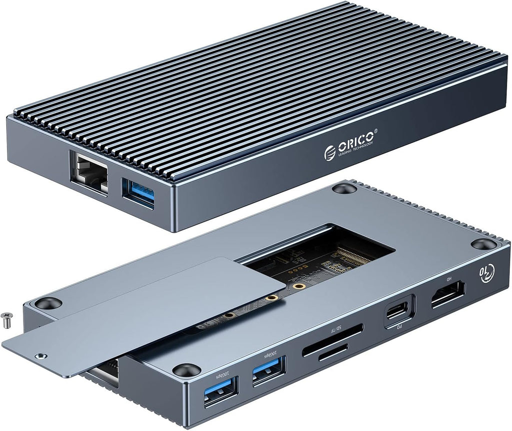 9-in-1 USB-C Hub with M.2 NVMe SSD Case O203