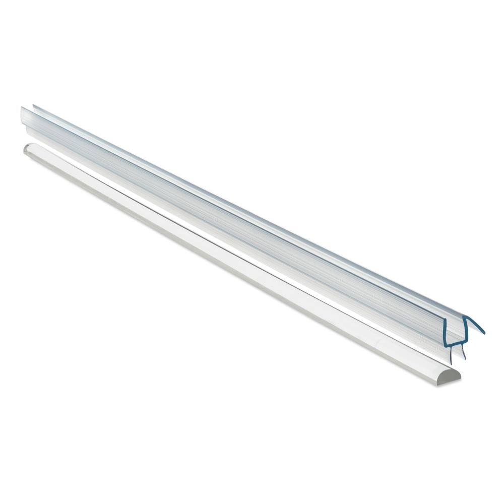 51x22 x 80x22 Hinged Frameless Shower Door Brushed Nickel O972330
