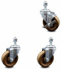 4 inch High Temp Phenolic Wheel Swivel Caster Set 2 Brake I9753