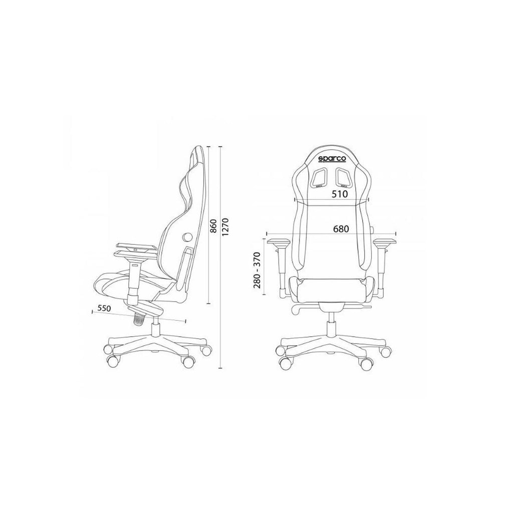 Black/Blue Office Seat T568