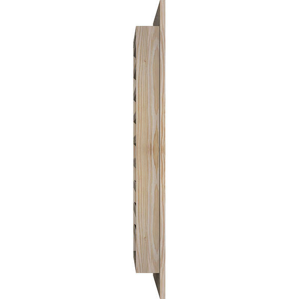 22-in W x 18-in H Unfinished Smooth Pine Gable Vent N10721