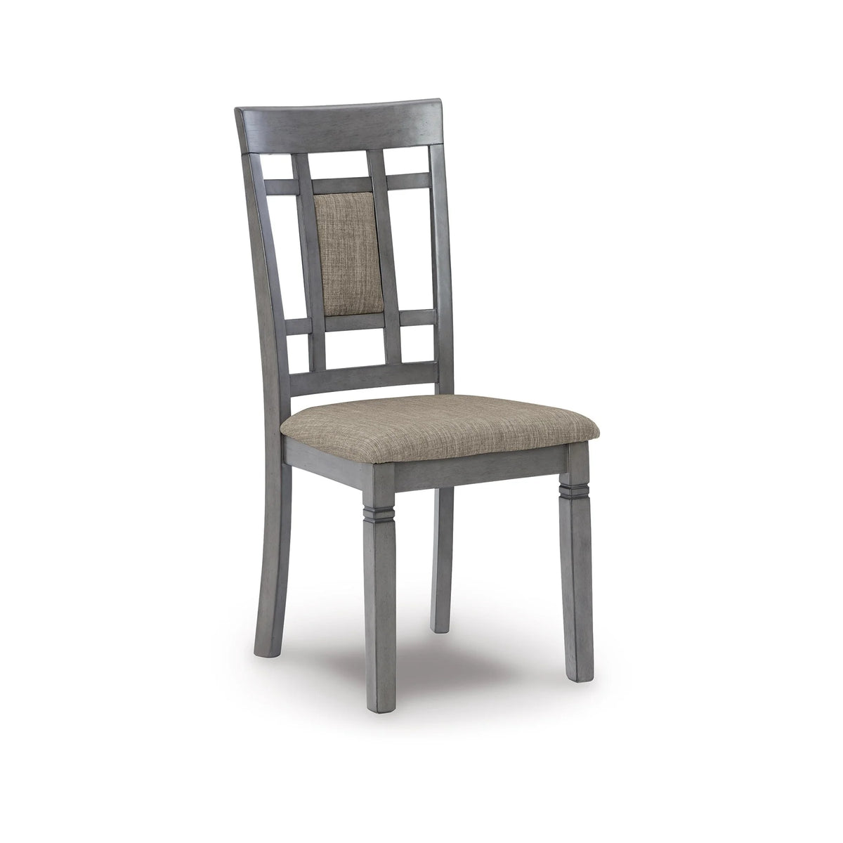 7 Piece Light Gray Wood Dining Table Set U3268