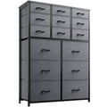 14 Drawer Charcoal Black Dresser F70326