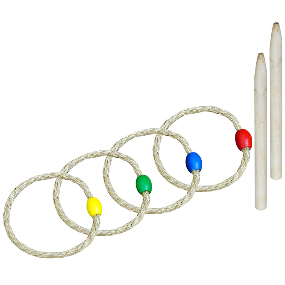 Solid Wood 6-piece Ring Toss Game E385070
