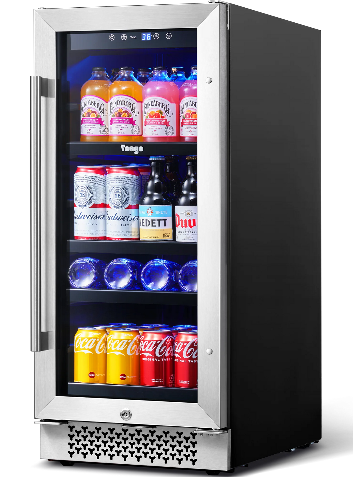 24 Can Beverage Refrigerator with Glass Door T99696