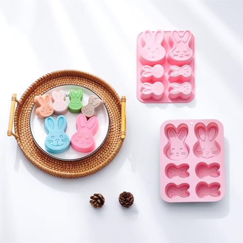 3D Easter Bunny Silicone Mold 2 Pack G609387