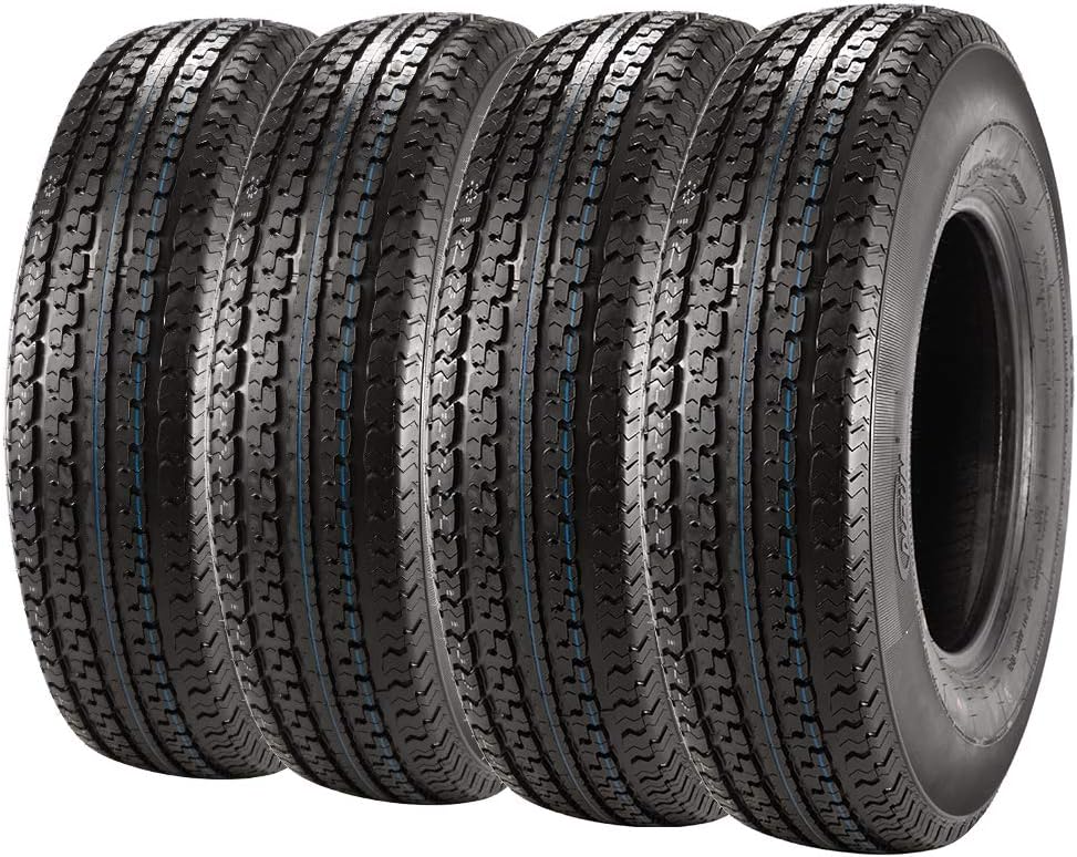 Set of 4 Radial Trailer Tires ST235/80R16 Load Range E 10PR Speed Rating N V485465