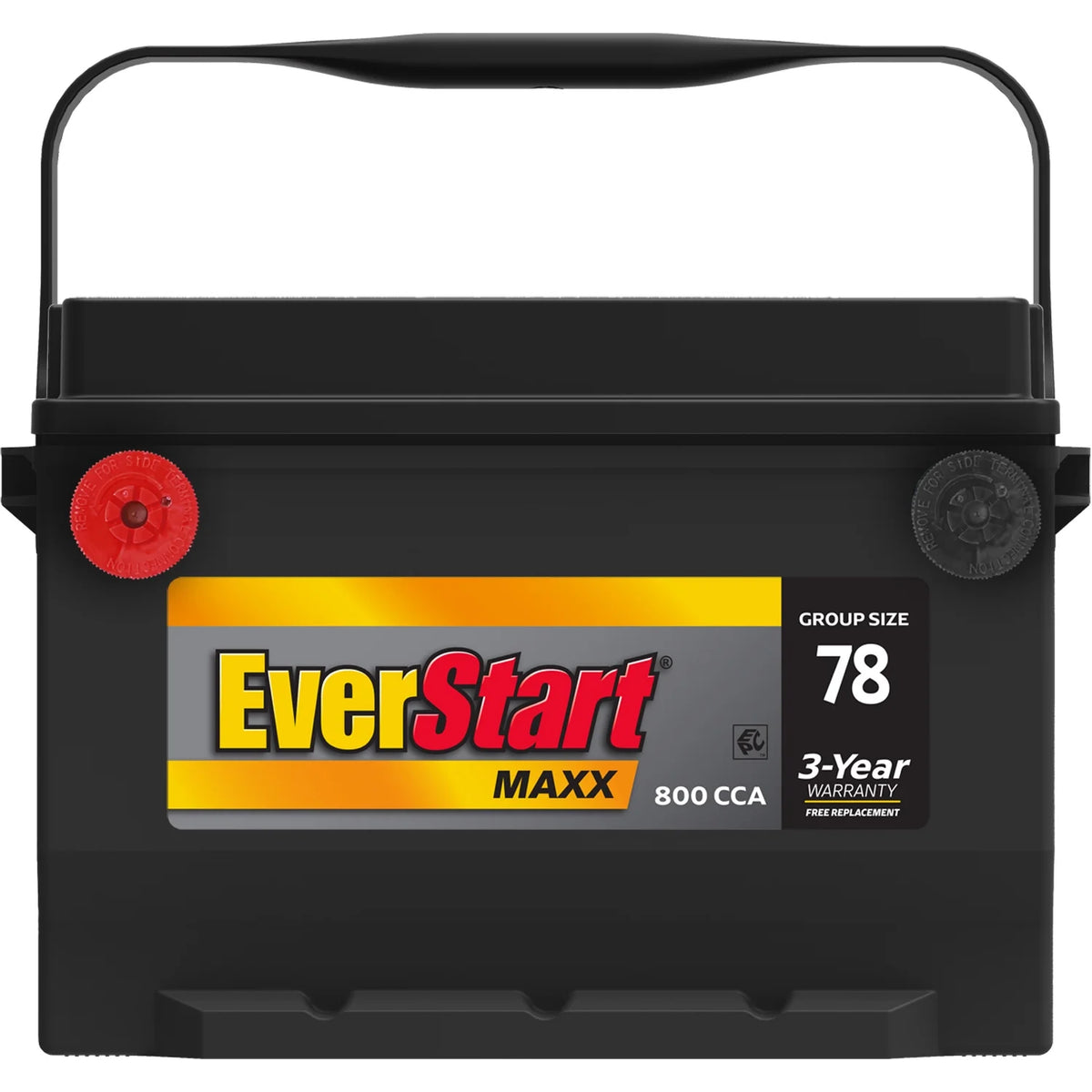 Lead Acid Automotive Battery, Group Size 78 12 Volt, 800 CCA Z1774