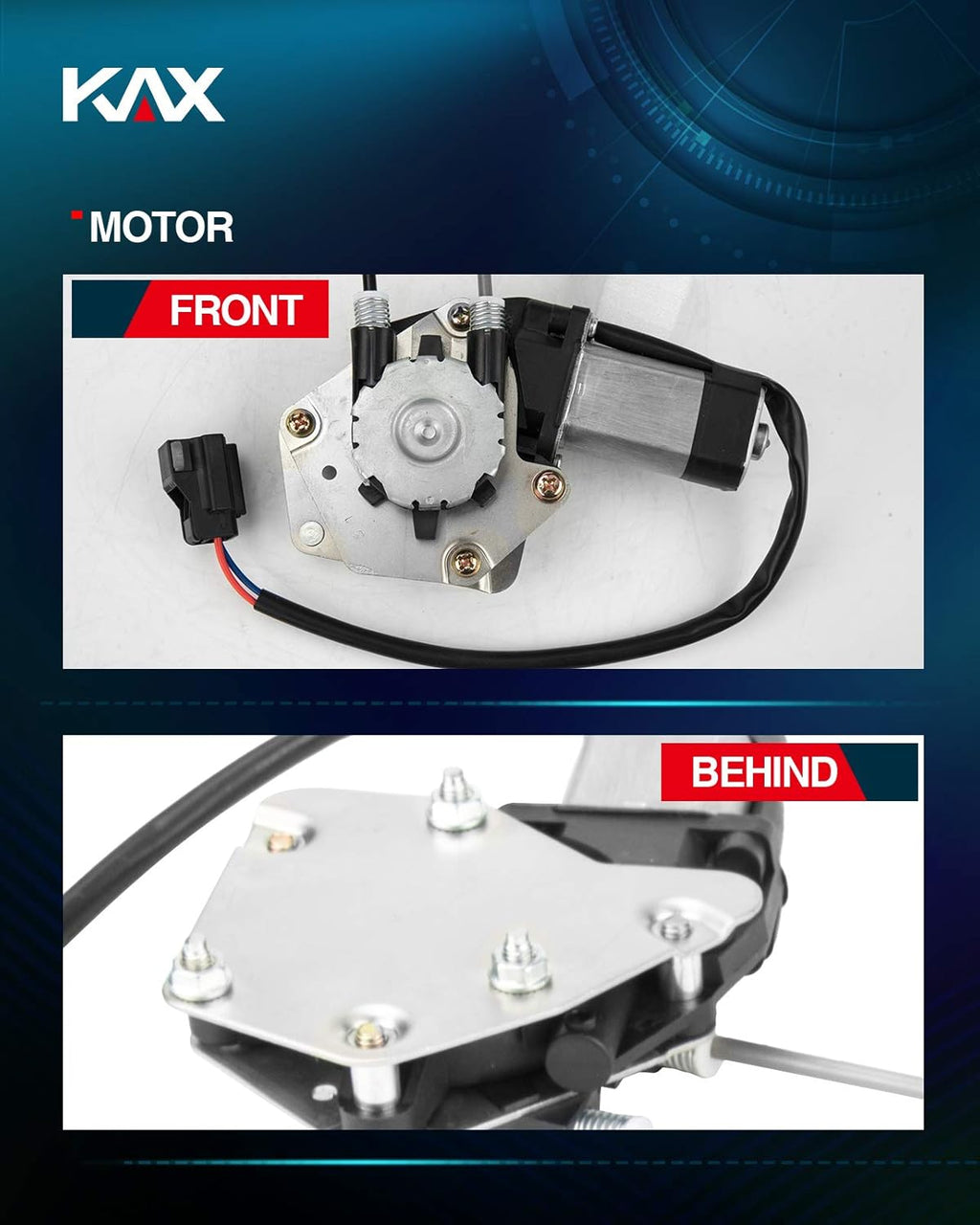 Power Window Regulator and Motor Assembly Front Right Passenger Side Compatible with Cherokee 1997-2001 Pack of 2 O8470