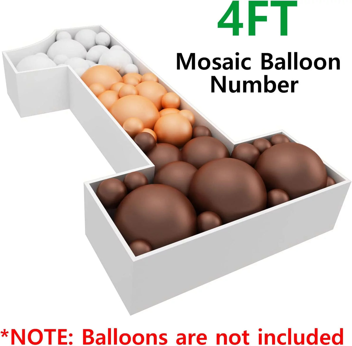 4ft Marquee Numbers Mosaic Balloon Frame Kit R471