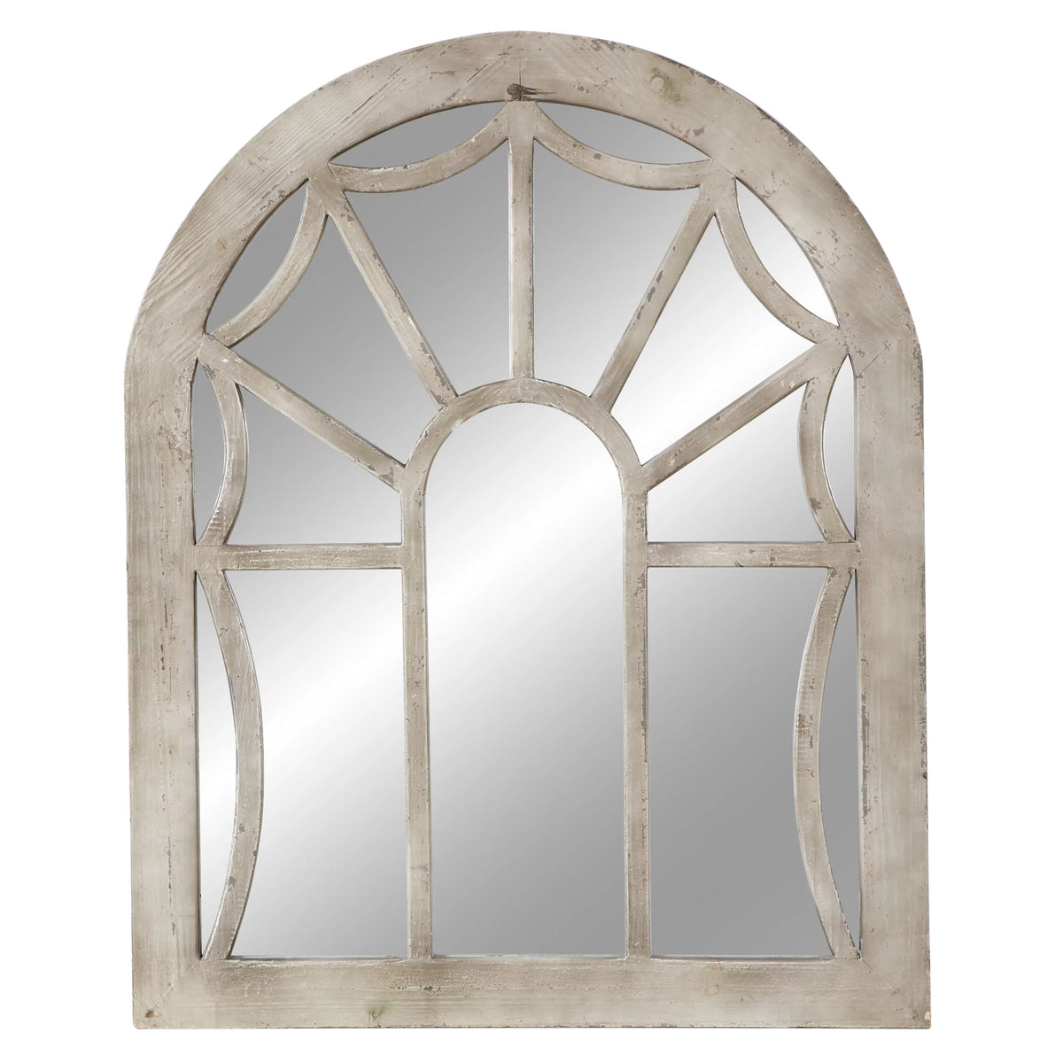 36" x 44" Cream Arched Top Wall Mirror P35791