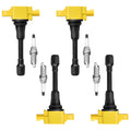 4 Heavy Duty Ignition Coils and 4 Iridium Spark Plugs Z812046