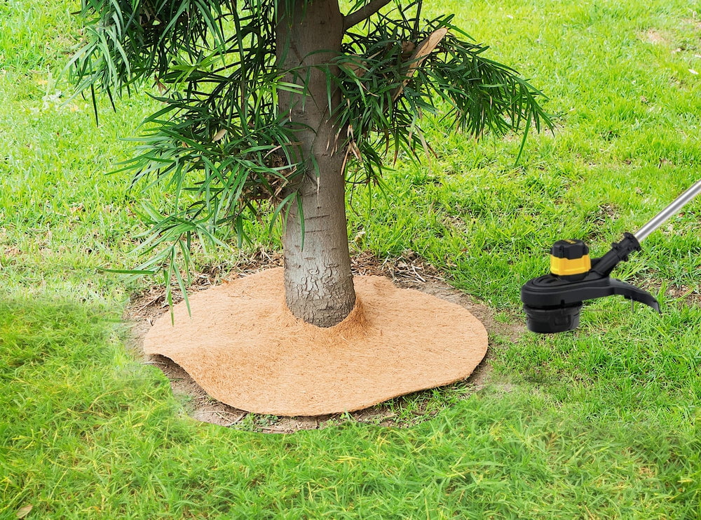 24 Inches 20 Pack Coco Coir Tree Ring Mulch Mat Q85644