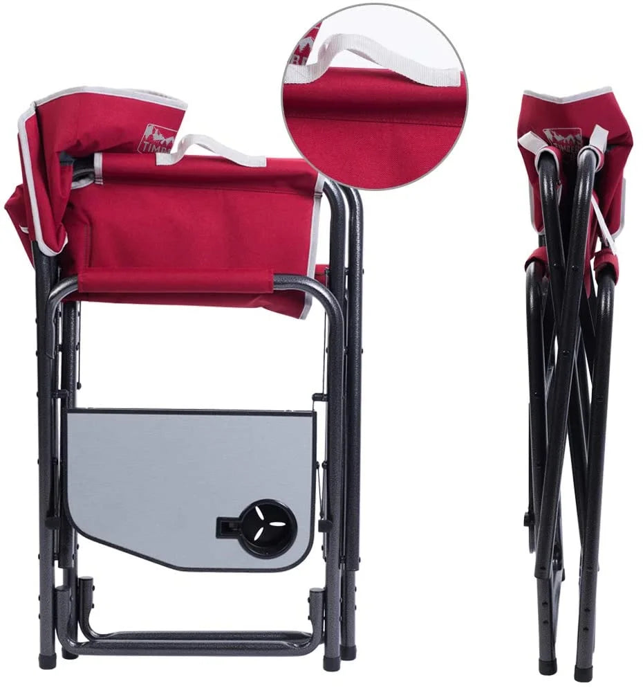 Folding Aluminum Camping Chair with Side Table R716047