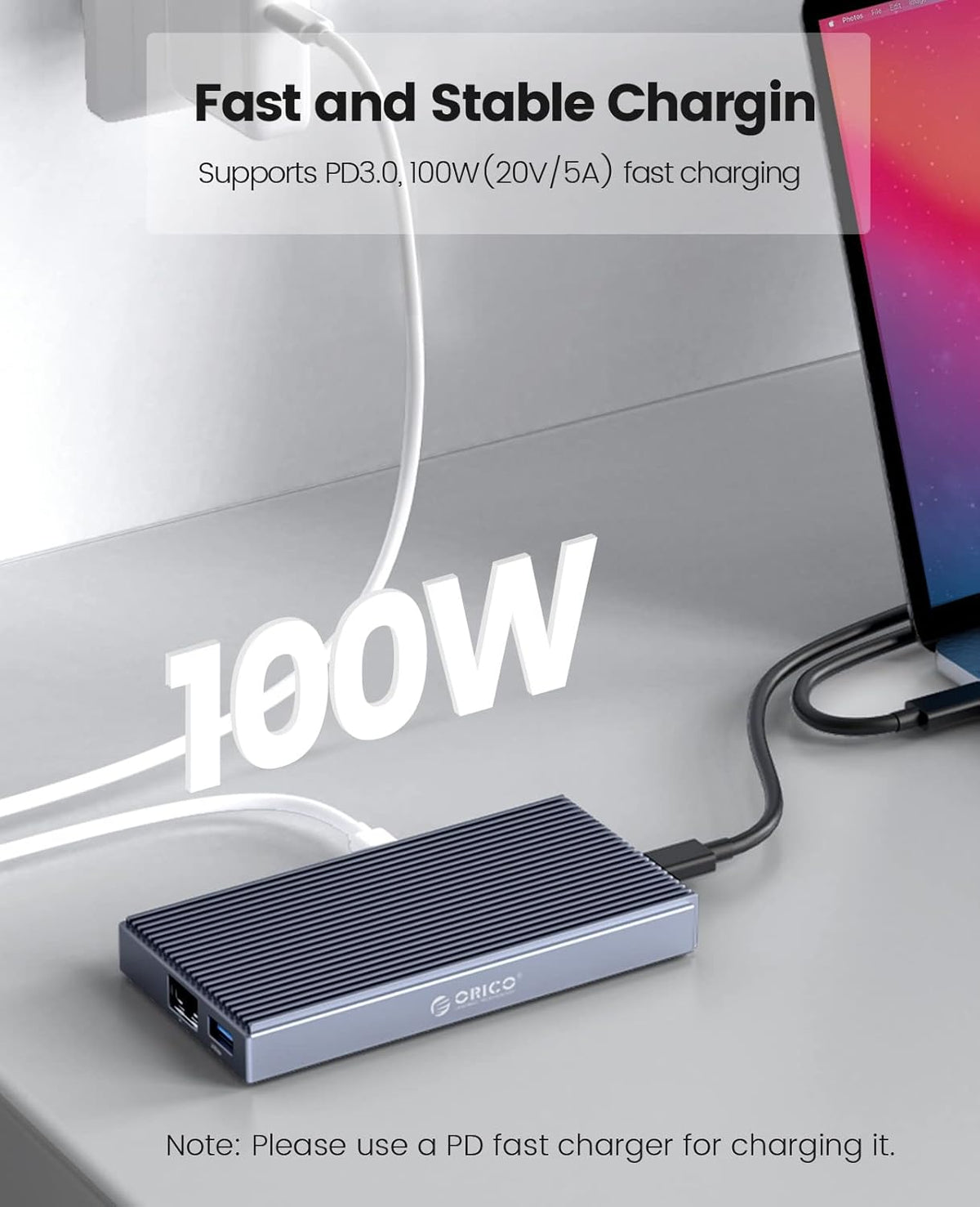 9-in-1 USB-C Hub with M.2 NVMe SSD Case O203