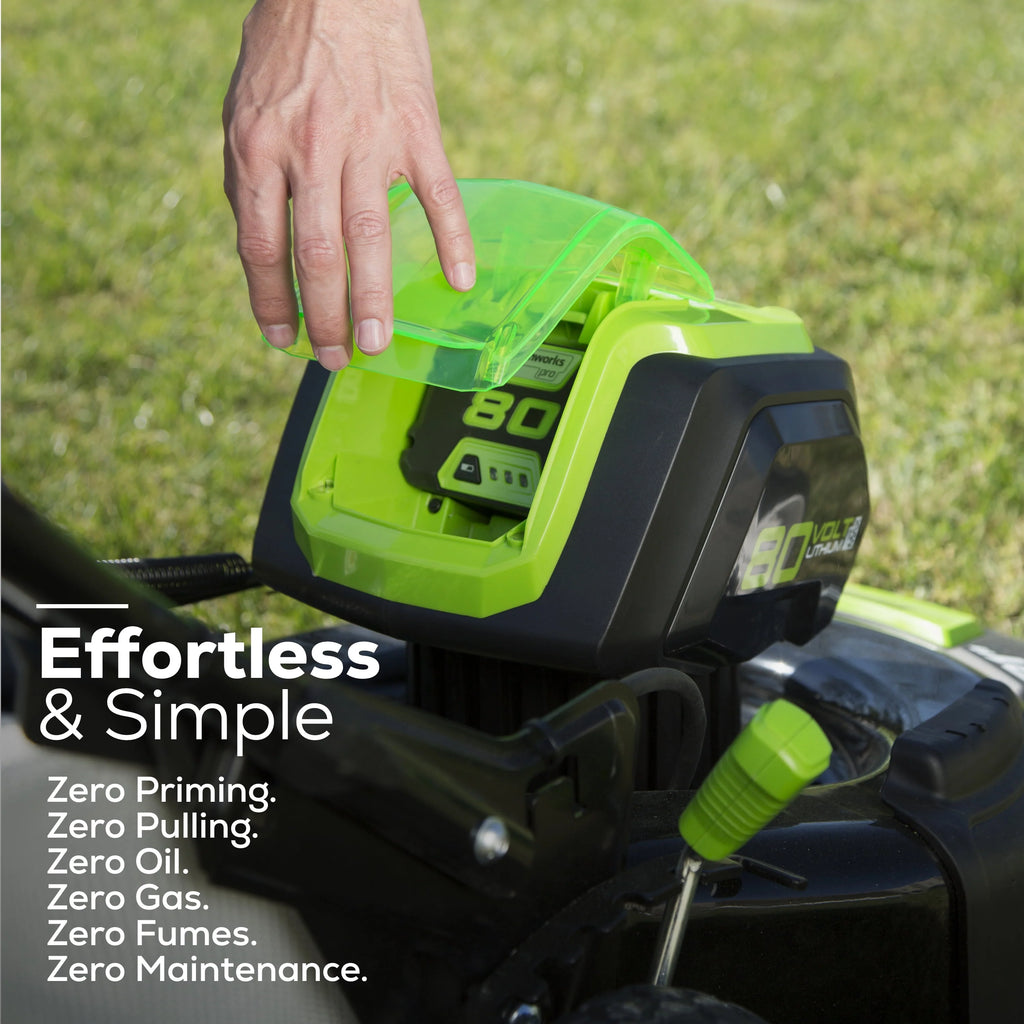 80V 21 Self Propelled Mower 5Ah Battery & Charger O654445