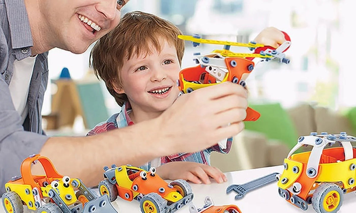 STEM Genius Flexi Puzzles 5 in 1 Build Your Own Vehicles Educational Toy SET G974