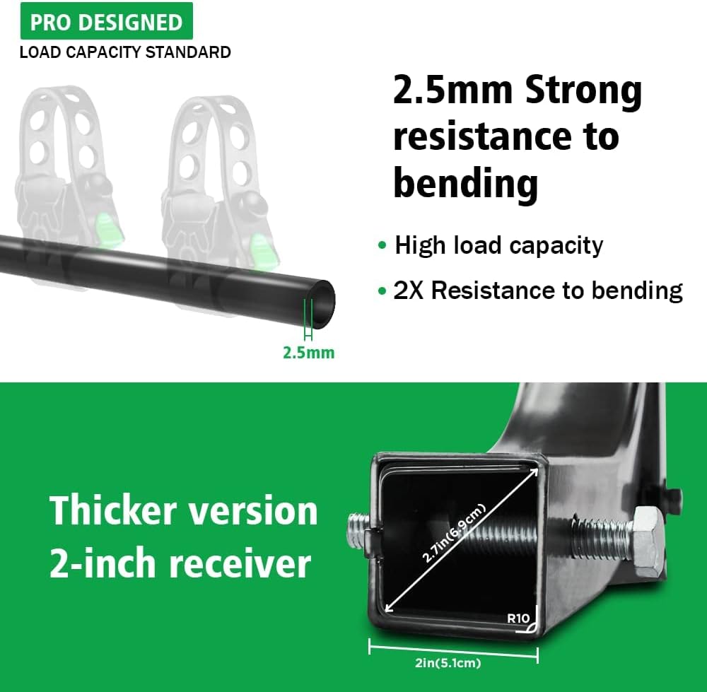 4 Bike Hitch Rack with 2-Inch Receiver Double Foldable Rack C718