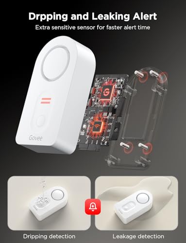 WiFi Water Leak Detector 3 Packs O535586
