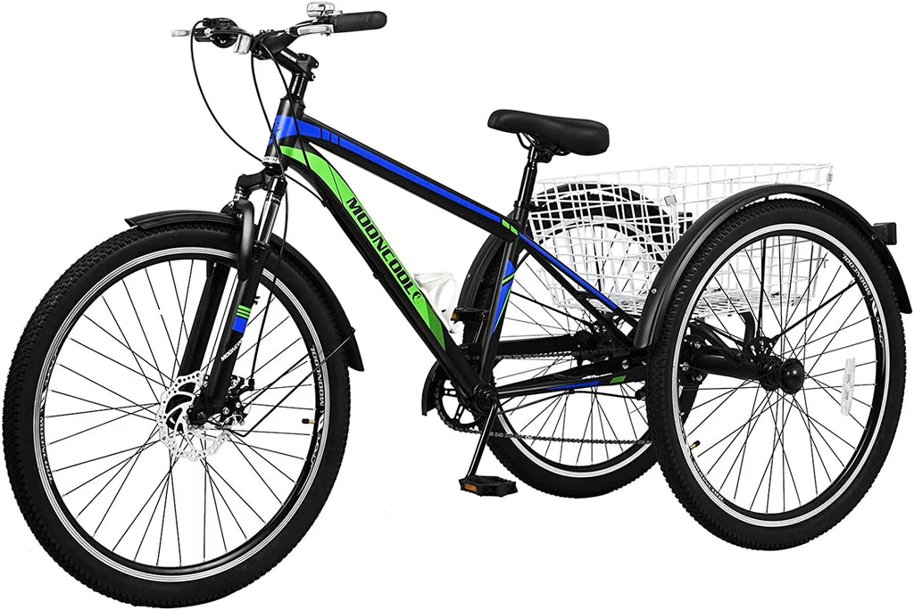 Adult 7 Speed Three Wheel Tricycle with Large Basket X9877