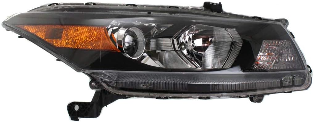 Headlight Assembly Driver Side with Bulbs Black Housing T9511