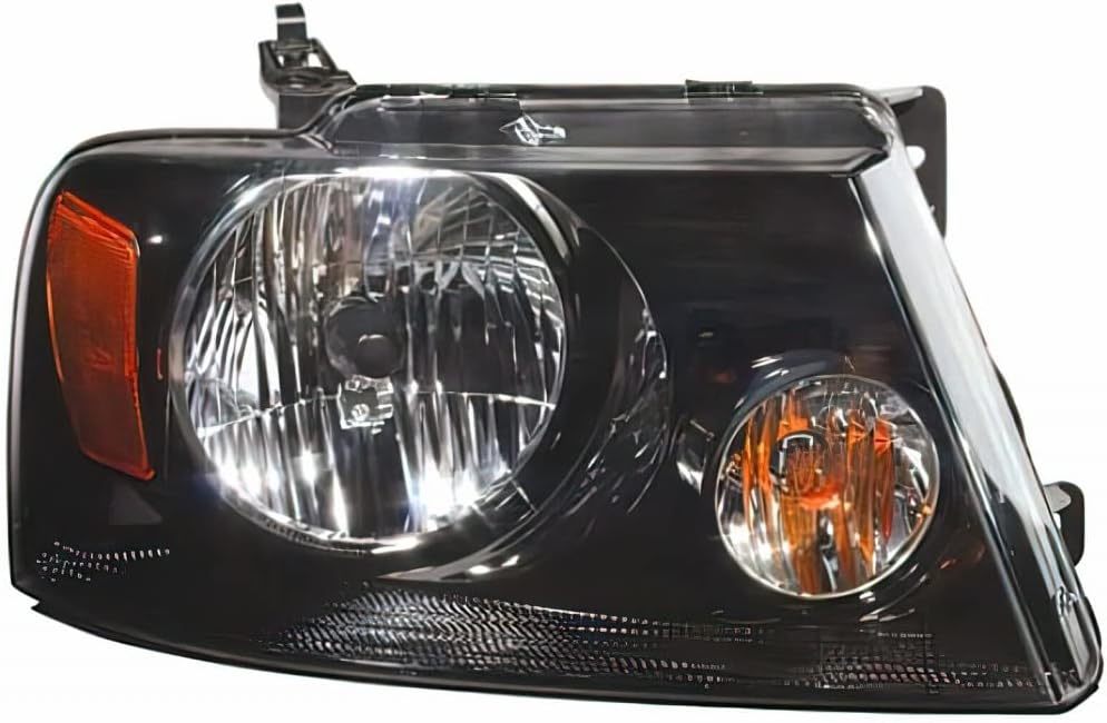 Headlight Assembly Pair with Black Housing O143