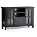 Black Wood TV Media Stand T635803