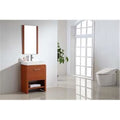 Cherry Finish Plywood Cabinet With Door And Bottom Shelf F470