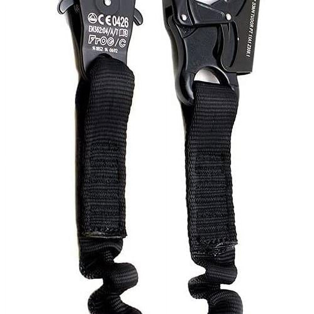 Black 24 Inches Elastic Bungee Lanyard with Snap Hook E617
