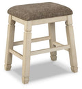 Antique White Counter Height Barstool Set of 2 J15980