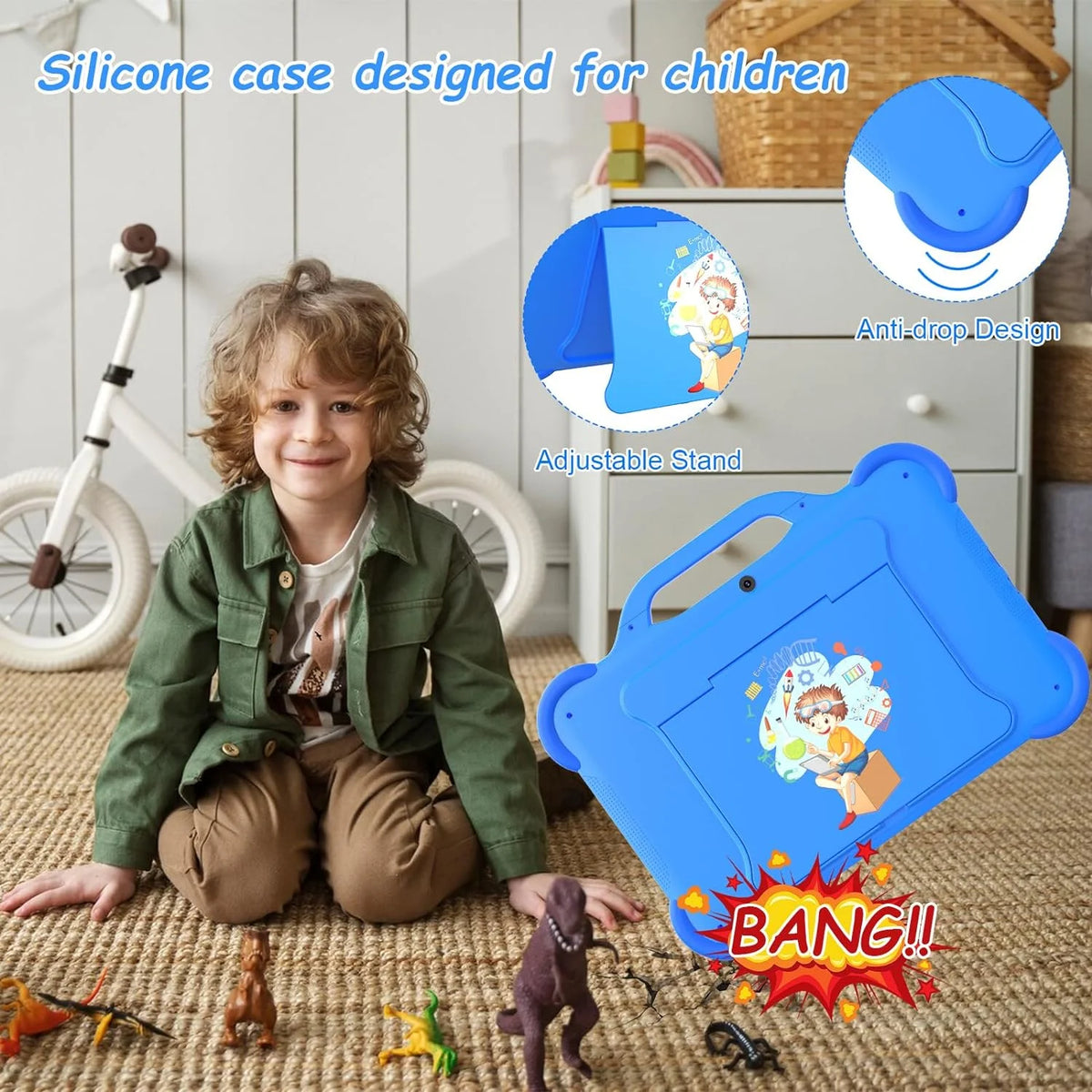 Android 13 Kids Tablet 10 inch 8GB RAM 64GB ROM O3724