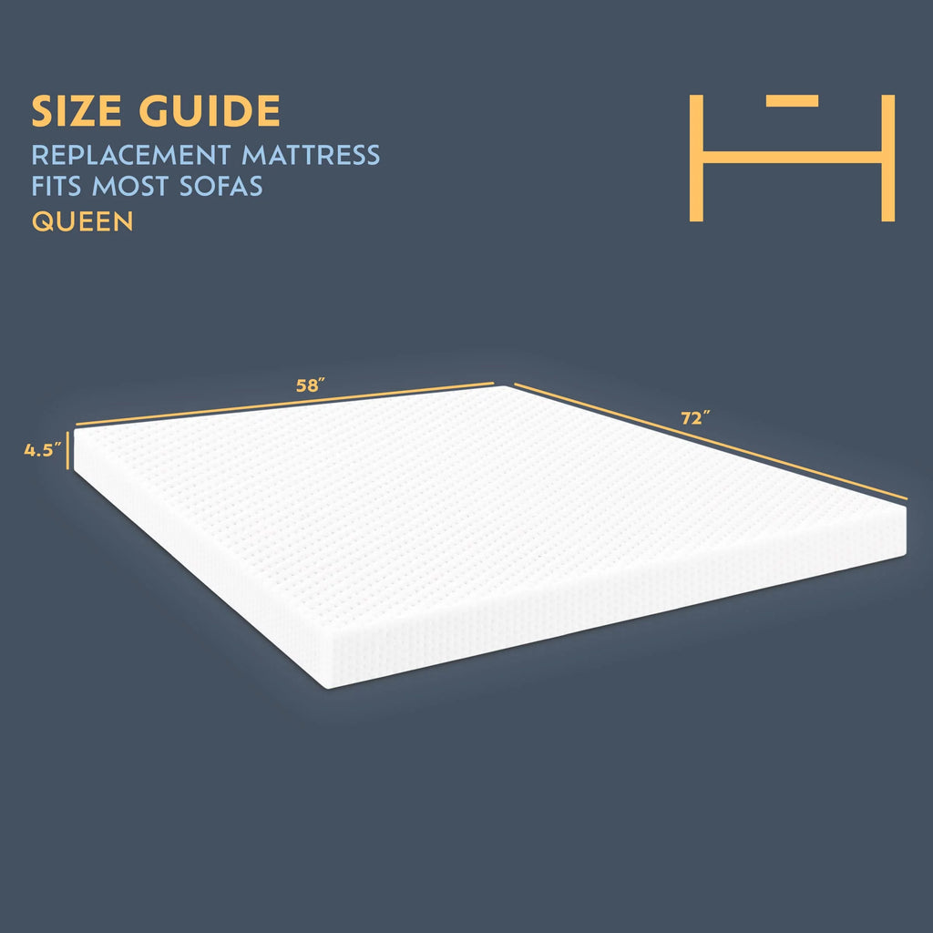 Queen Memory Foam Sofa Mattress J735799