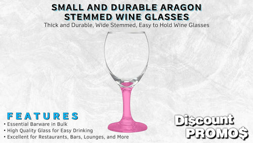 10 Aragon Wine Glasses Set, 8.5 Oz W400717