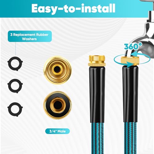 50ft Non-Expanding Kink-Free Garden Hose J6765