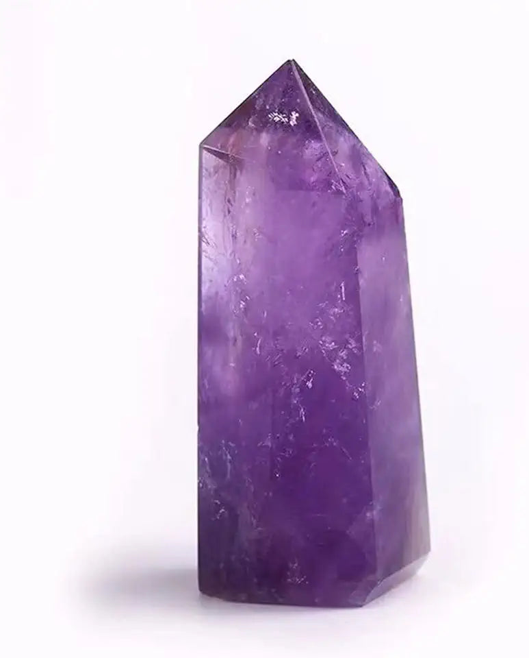 Natural Crystal Amethyst Wand Points Polished Quartz Gemstones V508092