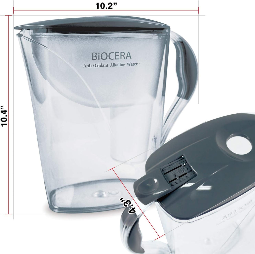 Alkaline Water Filter Pitcher with 2 Cartridges G36591