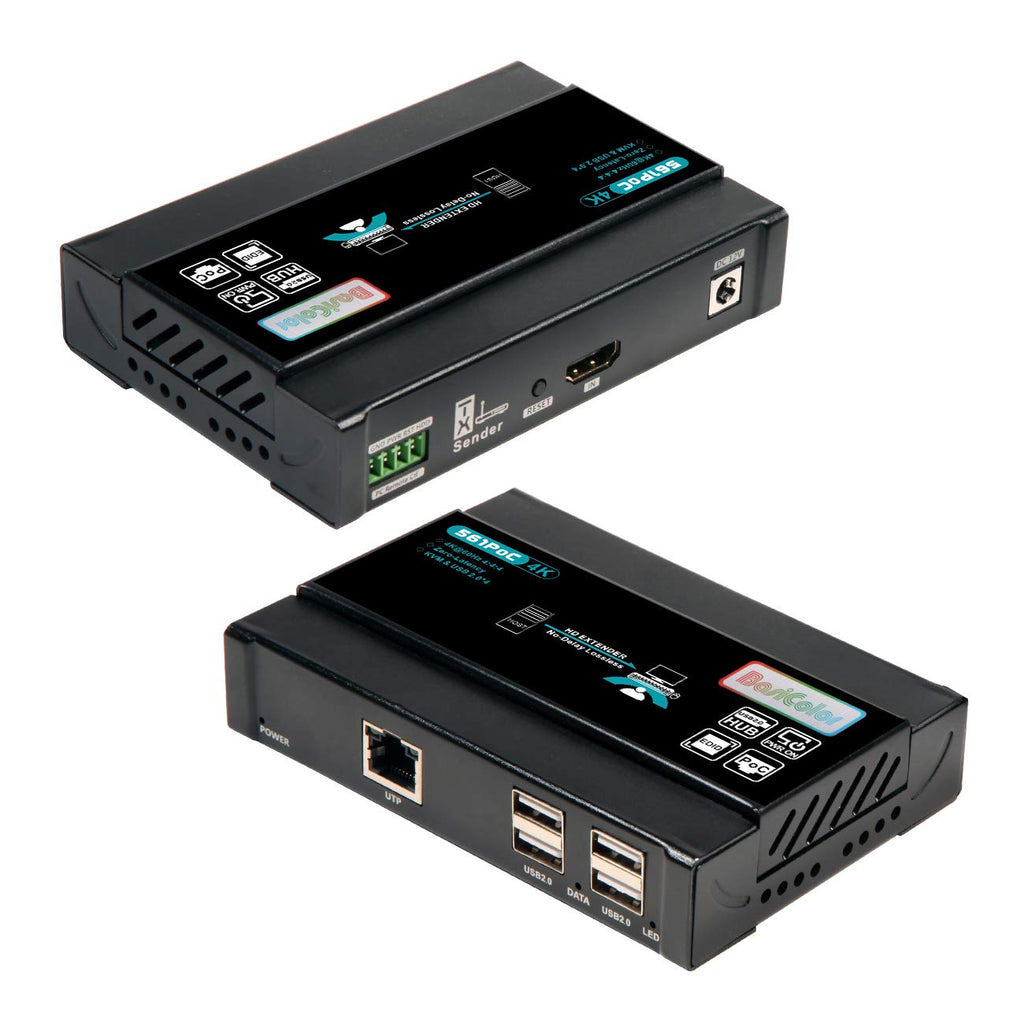 HDMI KVM USB Extender 4K@60Hz Over Cat5e/Cat6 Up to 60m, 4 Ports USB H65972