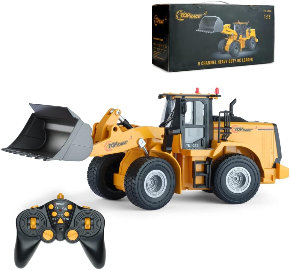 2.4Ghz RC Construction Tractor with Metal Shovel, Pack of 2 O9743