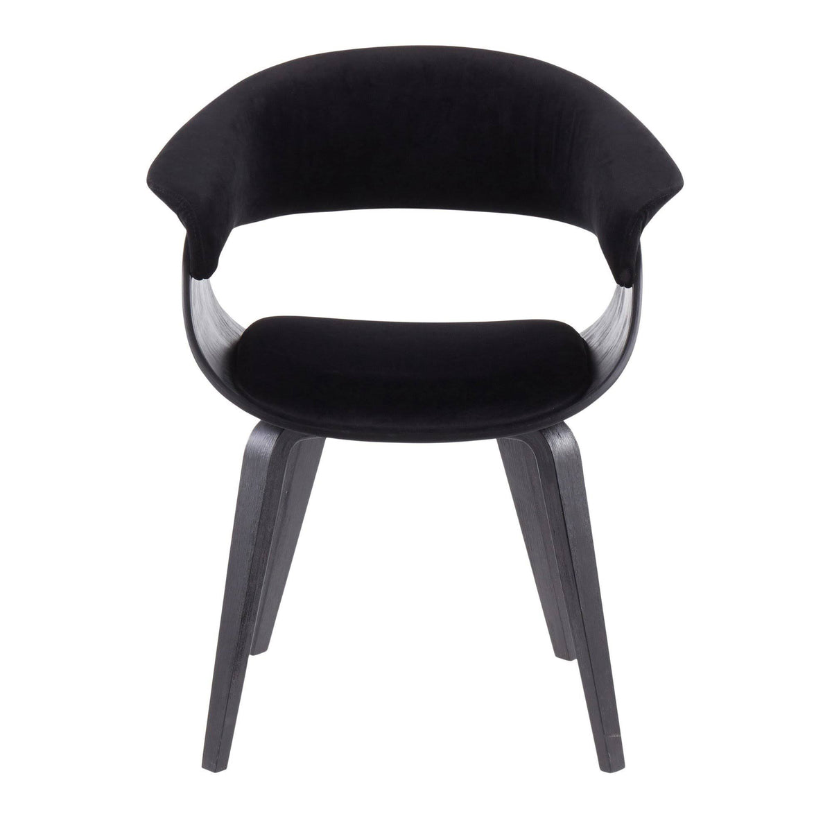 Cream Fabric Zebra Wood Dining Accent Chair K463