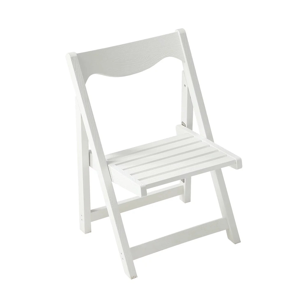 Foldable Small Table and Chair Set with 2 Chairs White L20716