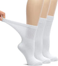 Bamboo Loose Fit Diabetic Crew Socks, 3 Pairs Z857772