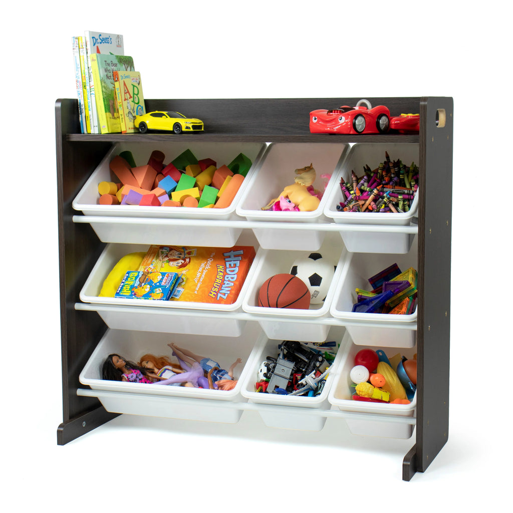 Toy Storage Organizer with Shelf and 9 Storage Bins Z789482