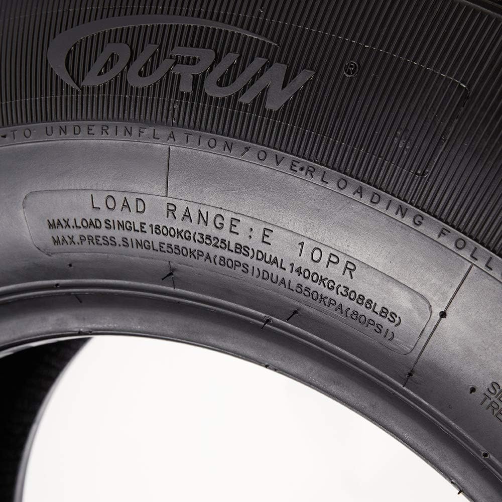 Set of 4 Radial Trailer Tires ST235/80R16 Load Range E 10PR Speed Rating N V485465